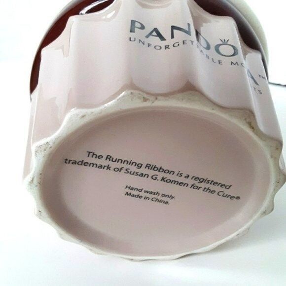 Pandora Susan G. Komen Breast Cancer Awareness Cupcake With Cherry on Top - Picture 2 of 9